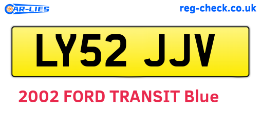 LY52JJV are the vehicle registration plates.