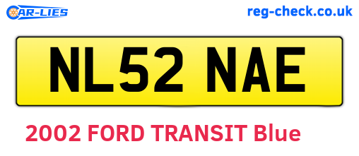 NL52NAE are the vehicle registration plates.
