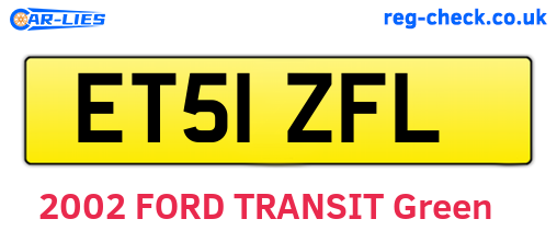 ET51ZFL are the vehicle registration plates.