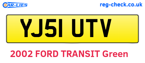 YJ51UTV are the vehicle registration plates.