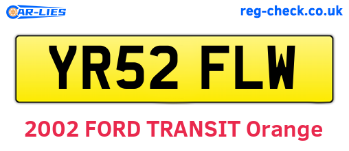 YR52FLW are the vehicle registration plates.