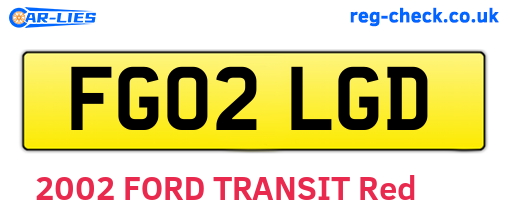 FG02LGD are the vehicle registration plates.