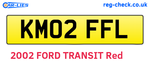 KM02FFL are the vehicle registration plates.