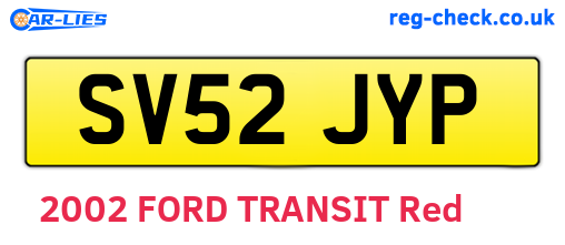 SV52JYP are the vehicle registration plates.