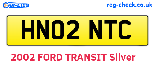 HN02NTC are the vehicle registration plates.