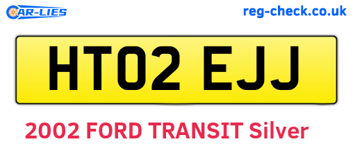 HT02EJJ are the vehicle registration plates.