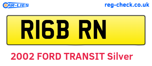 R16BRN are the vehicle registration plates.