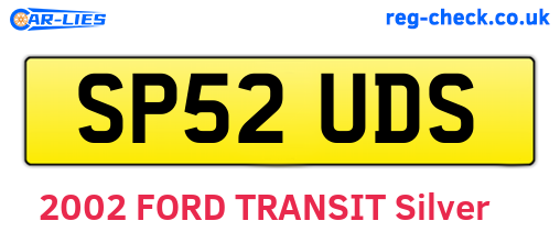 SP52UDS are the vehicle registration plates.