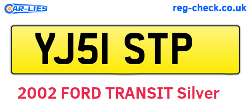 YJ51STP are the vehicle registration plates.