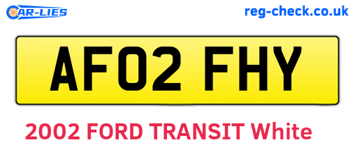 AF02FHY are the vehicle registration plates.