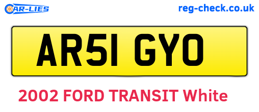 AR51GYO are the vehicle registration plates.