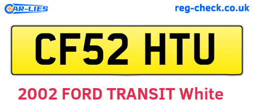 CF52HTU are the vehicle registration plates.