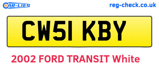 CW51KBY are the vehicle registration plates.