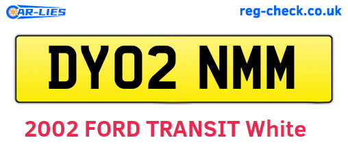 DY02NMM are the vehicle registration plates.