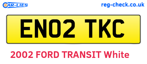 EN02TKC are the vehicle registration plates.