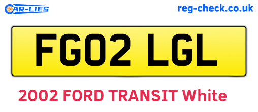 FG02LGL are the vehicle registration plates.