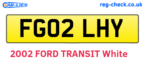 FG02LHY are the vehicle registration plates.