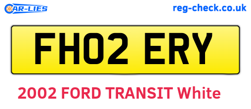 FH02ERY are the vehicle registration plates.