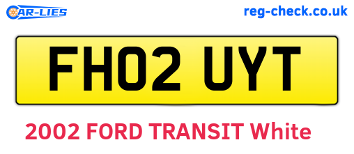 FH02UYT are the vehicle registration plates.