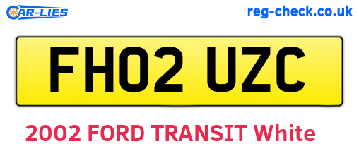 FH02UZC are the vehicle registration plates.