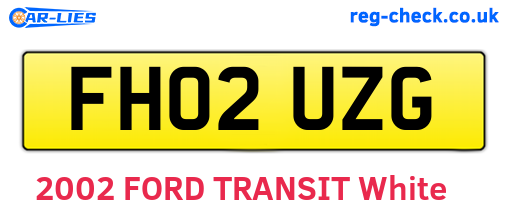 FH02UZG are the vehicle registration plates.