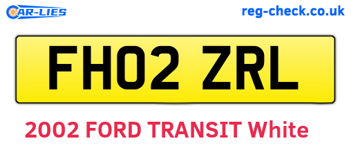 FH02ZRL are the vehicle registration plates.