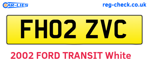 FH02ZVC are the vehicle registration plates.