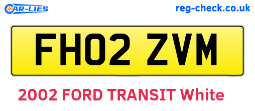 FH02ZVM are the vehicle registration plates.
