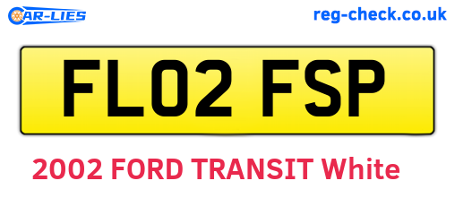 FL02FSP are the vehicle registration plates.