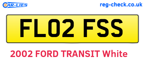 FL02FSS are the vehicle registration plates.