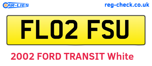 FL02FSU are the vehicle registration plates.