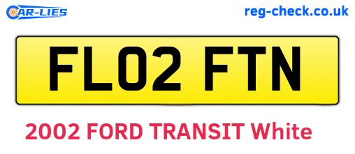 FL02FTN are the vehicle registration plates.
