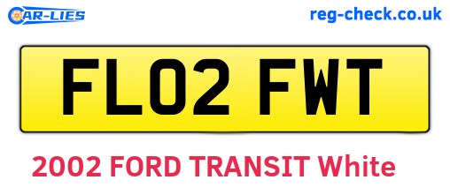 FL02FWT are the vehicle registration plates.