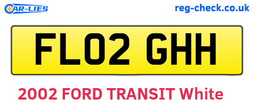 FL02GHH are the vehicle registration plates.