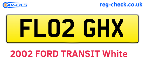 FL02GHX are the vehicle registration plates.