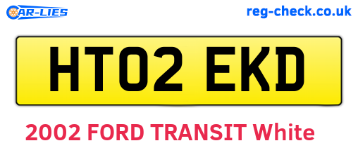 HT02EKD are the vehicle registration plates.