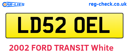 LD52OEL are the vehicle registration plates.