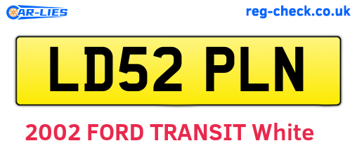 LD52PLN are the vehicle registration plates.