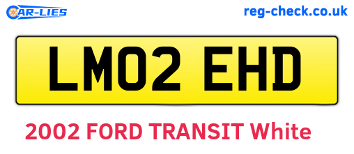 LM02EHD are the vehicle registration plates.