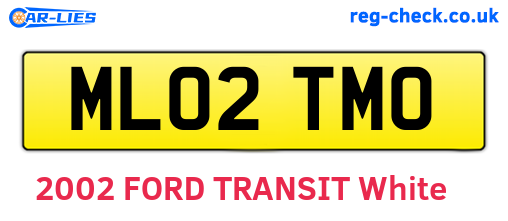 ML02TMO are the vehicle registration plates.