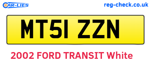 MT51ZZN are the vehicle registration plates.