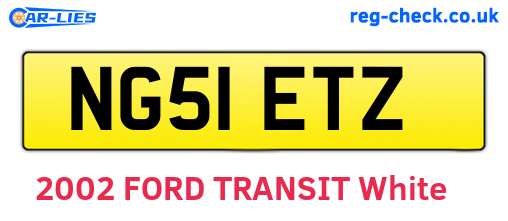 NG51ETZ are the vehicle registration plates.