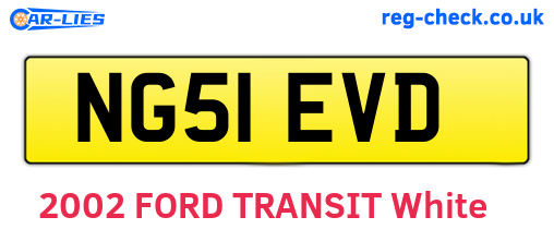 NG51EVD are the vehicle registration plates.