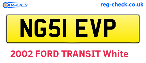 NG51EVP are the vehicle registration plates.