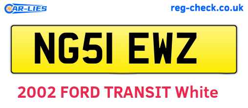 NG51EWZ are the vehicle registration plates.
