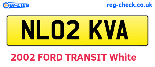 NL02KVA are the vehicle registration plates.