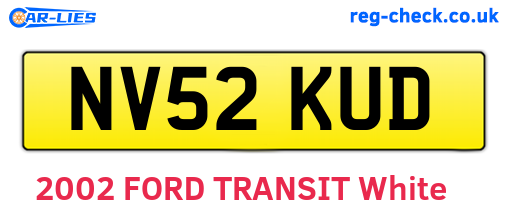 NV52KUD are the vehicle registration plates.