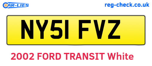 NY51FVZ are the vehicle registration plates.