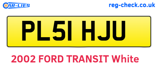 PL51HJU are the vehicle registration plates.