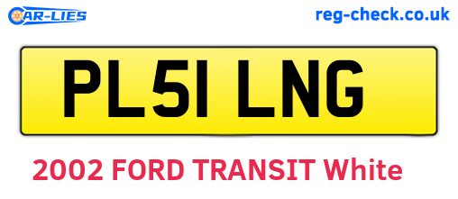 PL51LNG are the vehicle registration plates.